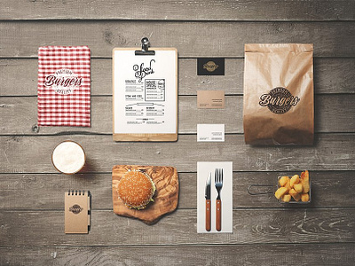 Burger Store Mockup Creator Sample freebies mockup scene creator