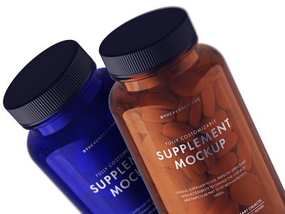 Supplement Bottle Mockup Sample Free PSD bottle freebies mockup supplement