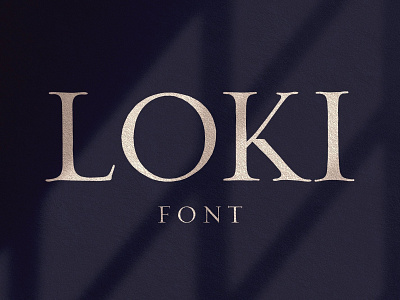 Loki – Serif Script Font font font design freebies