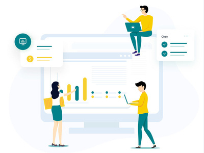 Data Login Page Free Vector illustration freebies landing page data