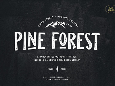 Pine Forest – Outdoor Typeface Free Sample