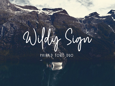 Wildy Sign Signature Font Free Sample Font font font design freebies