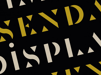 Senda Typeface design font design freebies