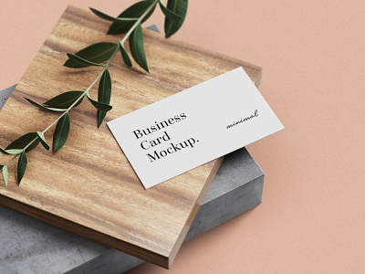 Minimal Business Card Mockup Free PSD