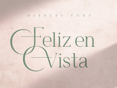 Feliz en Vista – Display Font Free Sample