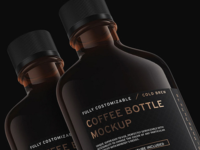 Coffee Flask and Bottle Mockup Sample