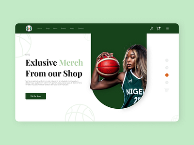 Redesign: Nigerian BasketBall Website - Home Slider