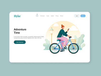 Hyke design ui ux website