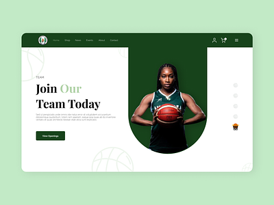 Redesign: Nigerian BasketBall Website - HomeSlider 4 basketball design redesign sports ui ux website