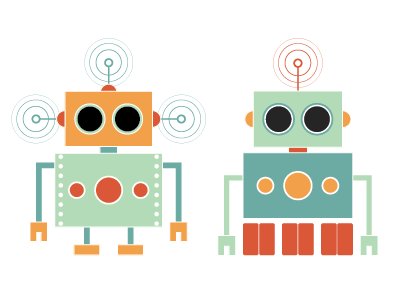 Robot Icons icons illustrator logo robot robots vector