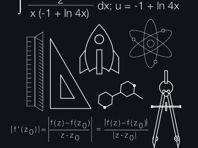 Calculus atom calculus compass math rocket ruler science vector