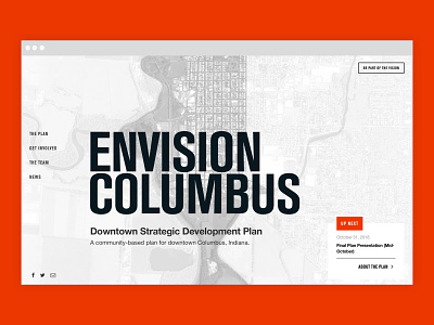 ENVISION COLUMBUS: A Strategic Development Plan columbus development plan get involved impart love letter plan web design webdesign website
