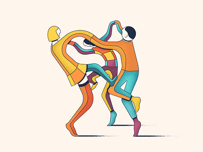 Climax colors dance illustration illustrator vector