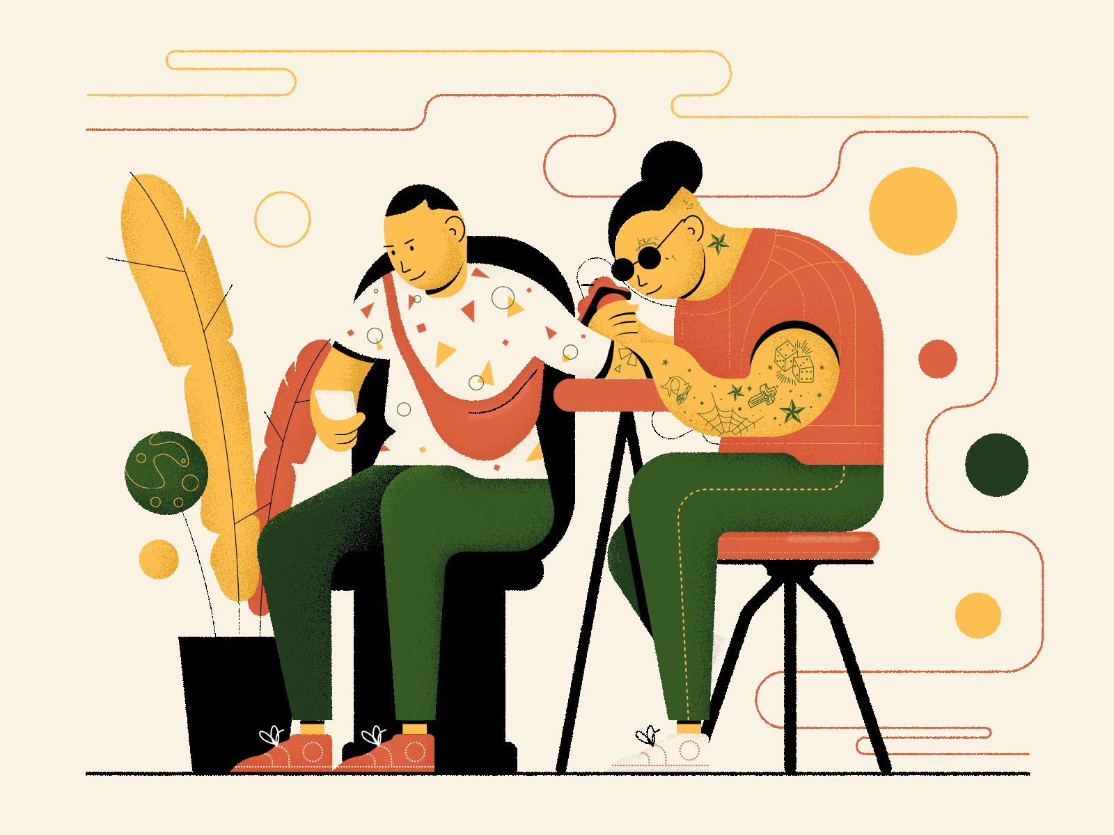 Making a Tattoo by Beka Bekaia on Dribbble