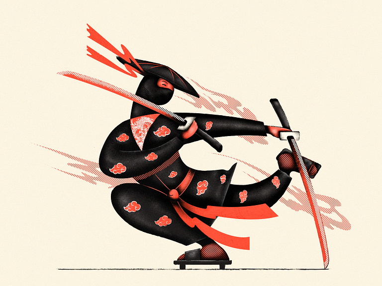 Ninja by Beka Bekaia on Dribbble