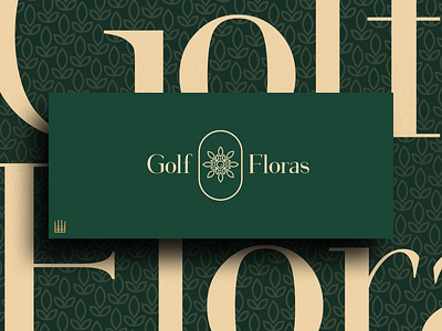 Golf Floras branding design illustration logo typography vector
