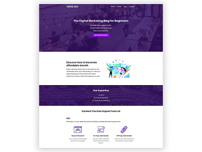 Verge SEO Homepage