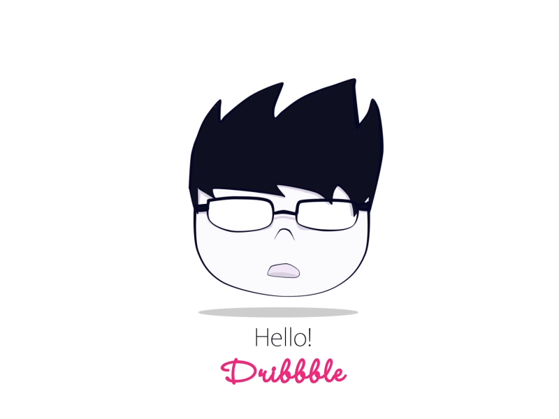 Hello Dribbble ! debut gif