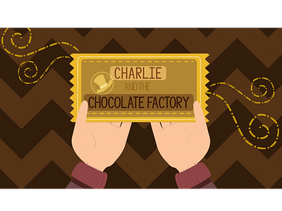 Charlie and the Chocolate Factory Title Sequence after effects cartoon design illustrator kids motion design motion graphic title sequence