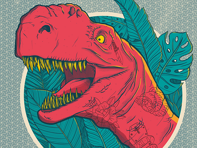 DinoSketch Jurassic World design dinosaur illustration movie photoshop sketch tattoo