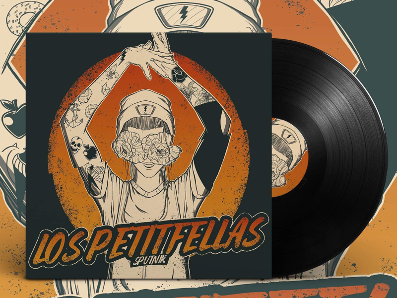 Tribute to Los Petitfellas creative illustrator photoshop adobe color music sketch awards vinyl illustration