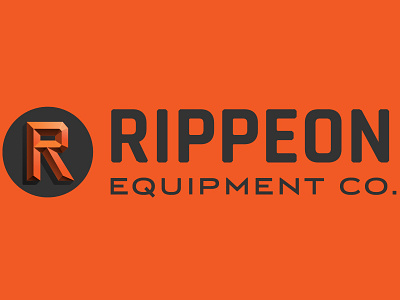 Rippeon Equipment Co. letter r letters first orange r