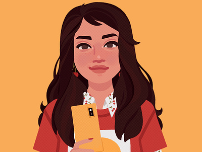Laney art character design cute digital illustration girl illustration portrait
