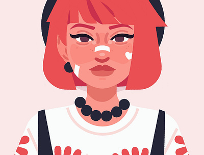 Lizzie character character design digital art digital illustration girl illustration portrait vector