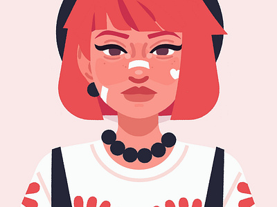 Lizzie character character design digital art digital illustration girl illustration portrait vector