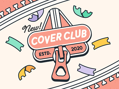 Cover Club branding club illustration logo logo design tickets vector