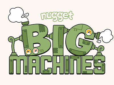 BIG Machines adobe illustrator adobe illustrator cc factory kids design logo machines vector