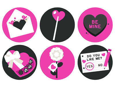 Love Icons icons illustration