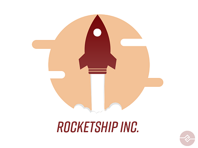 Rocketship dailylogochallenge logodesign rocketship