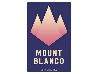 Mount Blanco dailylogo dailylogochallenge logo mountblanco skiresortlogo