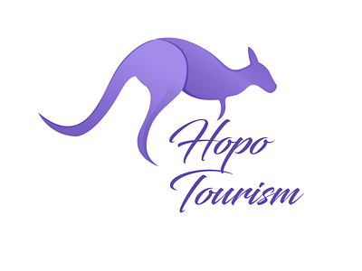 Hopo Tourism dailylogo dailylogochallenge hopo kangaroo kangaroologo logo