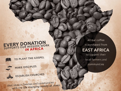 Coffee + Missions africa canvas print
