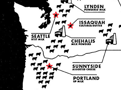 Dairy Maps cows dairy factory futura industry map milk