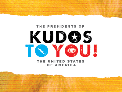 The Presidents of the United States of America: Kudos to You! futura halftone lock up lp northwest pnw presidental record rip seattle typography