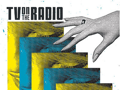 TV On The Radio at the CHBP collage gigposter halftone hand posters seattle