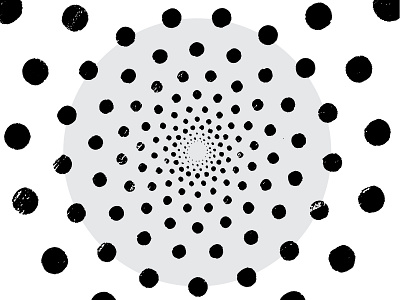 When We Come Together. Pattern Study 003 circle dot halftone illustration optical optical illusion texture