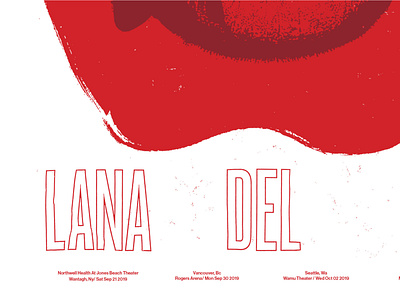 Lana Del Ray USA Tour apple gigposter lana del rey typography