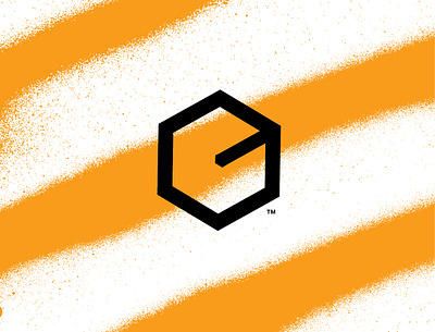 Compound cube geometric hexagon icon logo optical illusion portland spray can spraypaint streetwear trademark