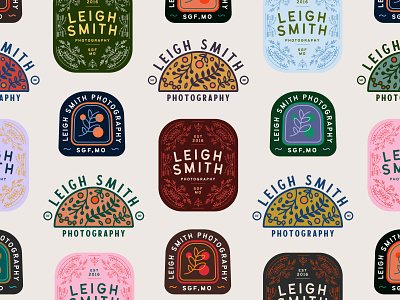 Leigh Smith Photography - Logo badge design badge logo branding colorful design icon illustration logo logo design vector vector art