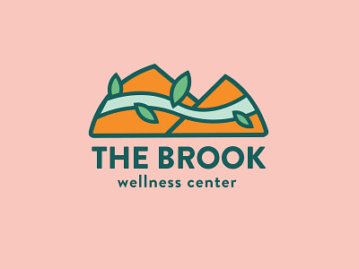 The Brook Wellness Center Logo logo rehab logo vector