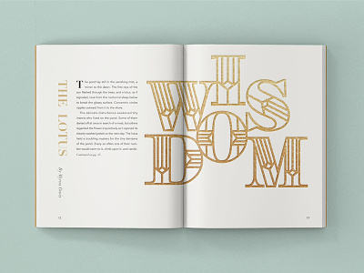 The Lotus Magazine Spread decorative type layout magazine spread the lotus typography
