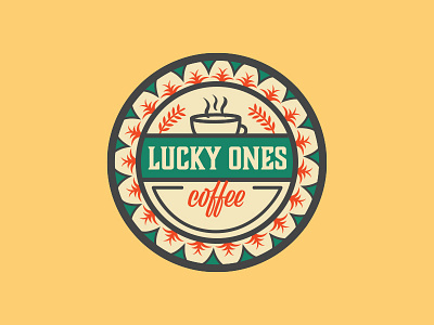 Lucky Ones Coffee Logo coffee shop logo logo vector