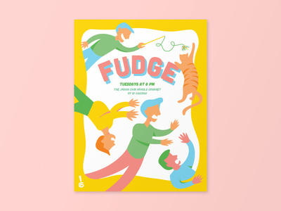 Fudge poster illustration poster poster art vector