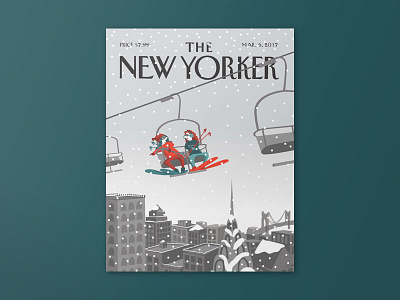 New Yorker Cover magazine cover new yorker cover vector illustration
