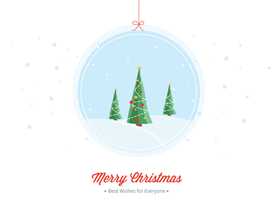 Merry Christmas christmas holidays illustration new year snow tree vector winter