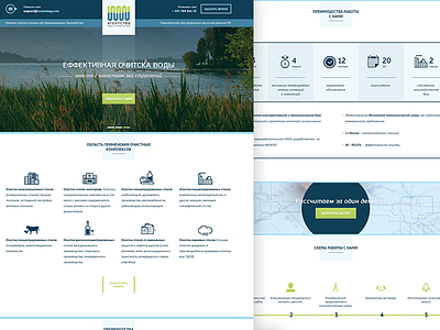 Eco Strategy Agency - Onepage Website clean design eco icons onepage ui ux water web web design website